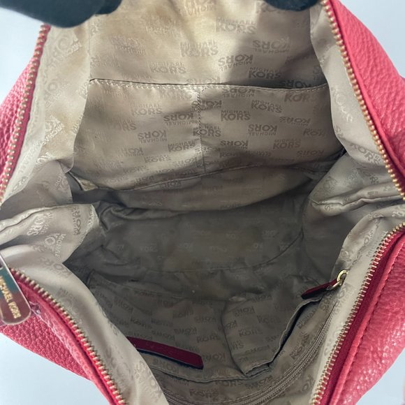 Michael Kors Red Pebbled Leather Hobo/Handbag - Picture 9 of 15